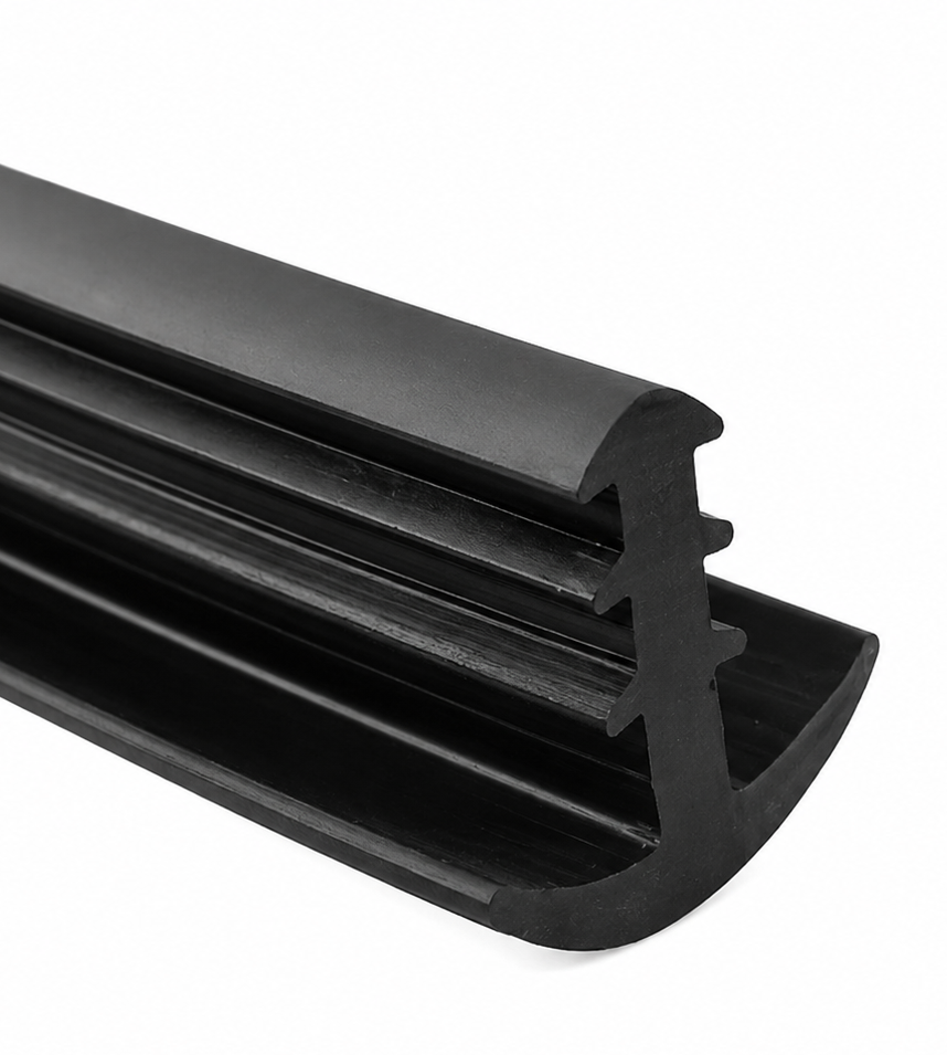 Junta para paneles fotovoltaicos goma tipo T 18x20 mm – carport, ranura 3 mm