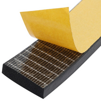 Junta EPDM 2x20mm autoadhesiva tope cinta puerta ventana acústica