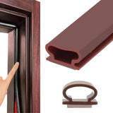 Junta autoadhesiva para puertas marrón 10 mm – perfil de goma, puertas exteriores y ventanas