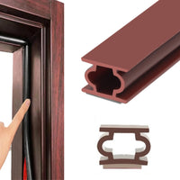 Junta autoadhesiva para puertas marrón 10 mm – perfil de goma, puertas exteriores y ventanas