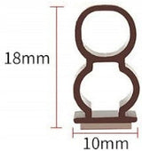 Uszczelka brąz 10x18 mm wymiary