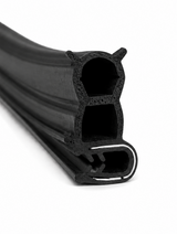 Junta reforzada para puertas de furgonetas EPDM – doble cámara, perfil 31x16 mm