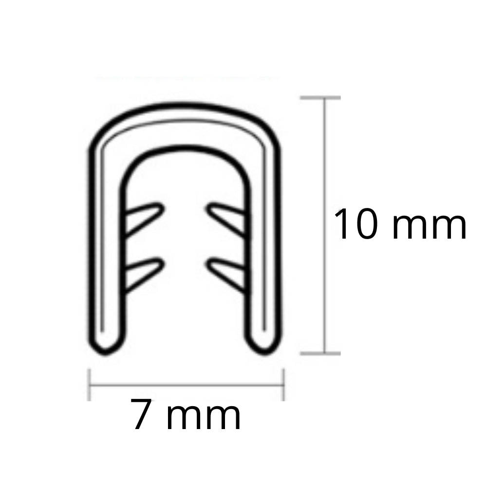 Junta de borde T5 de sujeción para borde de 1-3mm