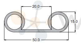 Junta para puerta de cámara frigorífica, garaje IZO50