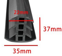 Junta para paneles fotovoltaicos goma tipo T 35x37 mm – carport, wiata, conexiones módulos FV