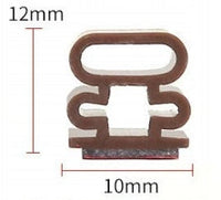 Junta autoadhesiva para puertas marrón 10 mm – perfil de goma, puertas exteriores y ventanas