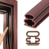 Junta autoadhesiva para puertas marrón 10 mm – perfil de goma, puertas exteriores y ventanas