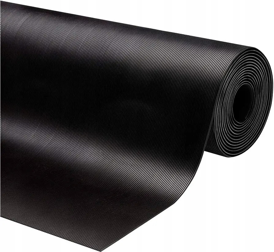 Placa de goma alfombra antideslizante estera estría estrecha 3mm